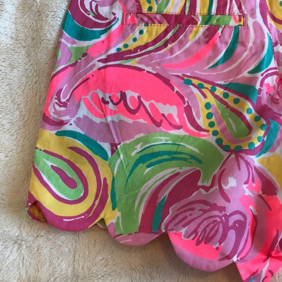Women’s Lilly Pulitzer Scallop Shorts Size 00 NWOT - Picture 7 of 8